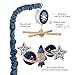 Lambs & Ivy Sky Rocket Planets/Stars Musical Baby Crib Mobile Soother Toy- Blue