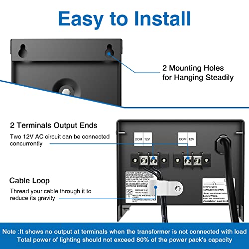 Sunvie 120W Low Voltage Transformer For Landscape Lights With Timer And Photocell Sensor Waterproof Low Voltage Landscape Lighting Transformer For Path Lights Outdoor Spotlight 120V To 12V, Etl Listed #TOP4