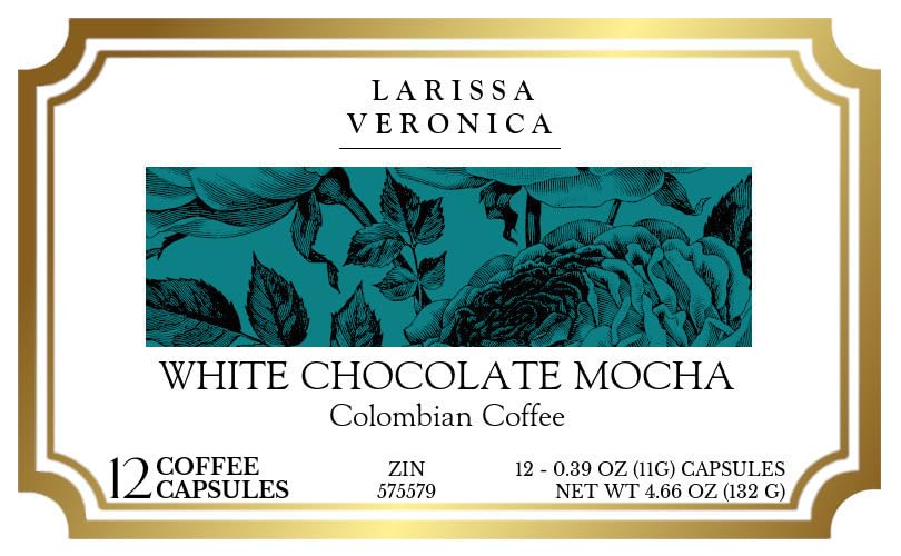 White Chocolate Mocha Colombian Coffee (Single Serve K-Cup Pods) (Gourmet, Naturally Flavored, Whole Coffee Beans) (12 pods, ZIN: 575579) - 2 Pack image 4