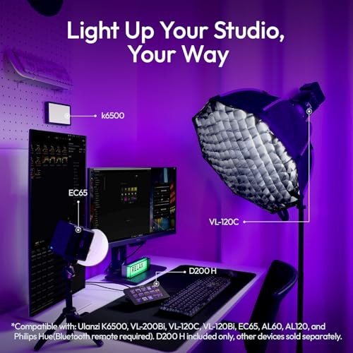 Image of ULANZI D200H U-Studio Desktop Overhead Camera Stand, Adjustable Phone & Camera Mount for Video Recording, Live Streaming, Unboxing, Online Teaching & Content Creation