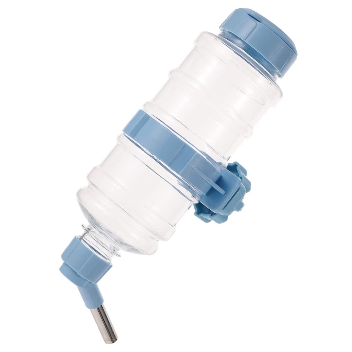 minkissy 2piezas Bebedero Colgante para Pequeñas Dispensador Automático De Agua Sin Goteo para Hámsters y Conejos Botella Transparente De Instalación y Diseño Práctico y