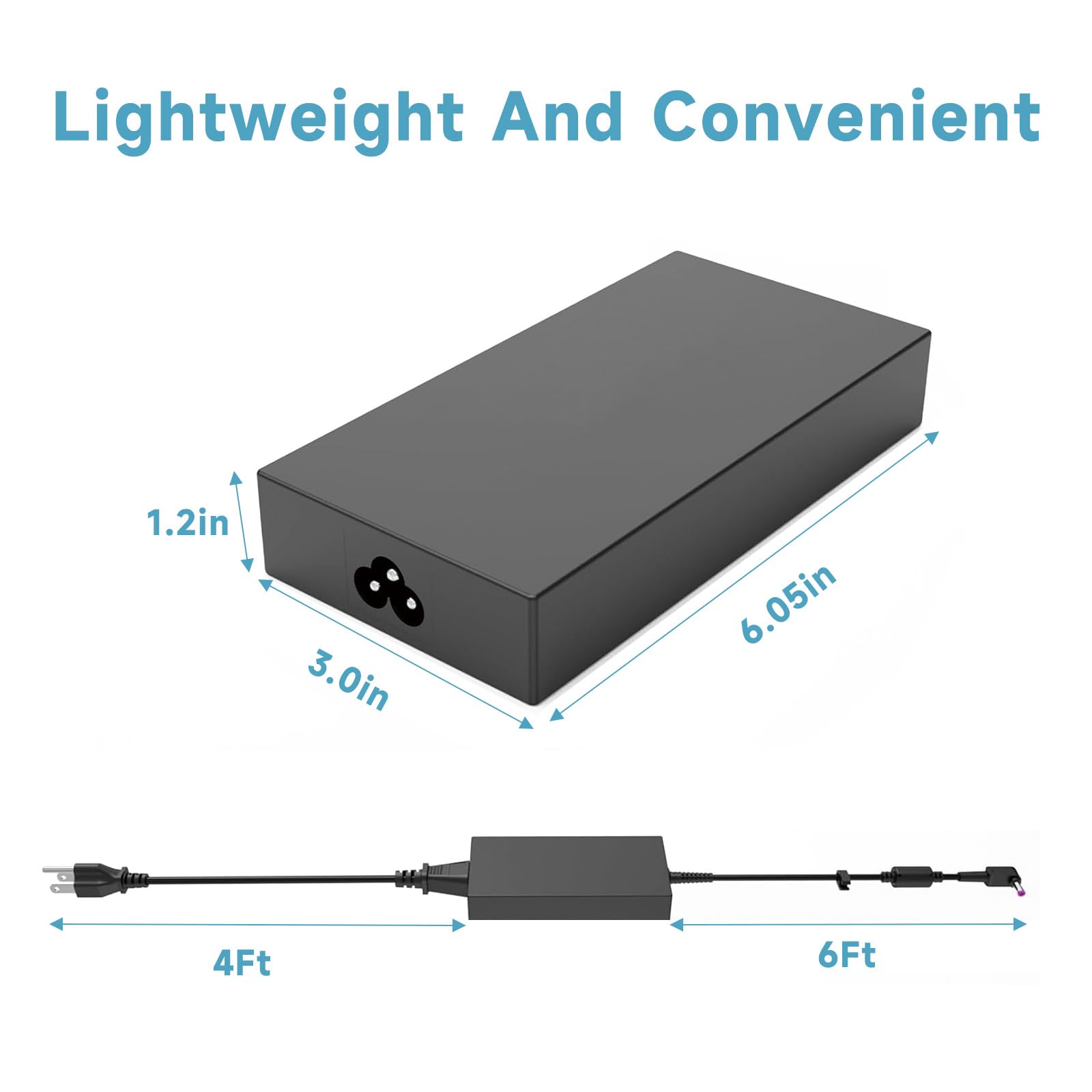 Cargador de laptop de 180 W y 135 W para Acer Nitro 5 7, Predator Helios 300 Gaming Laptop 19V 9.23A adaptador de CA