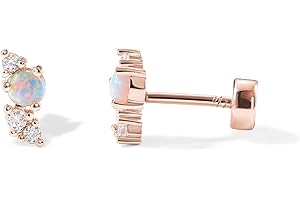 Trinity Flat Back Earrings: Your Perfect Cartilage Earring Solution in Rose Gold
