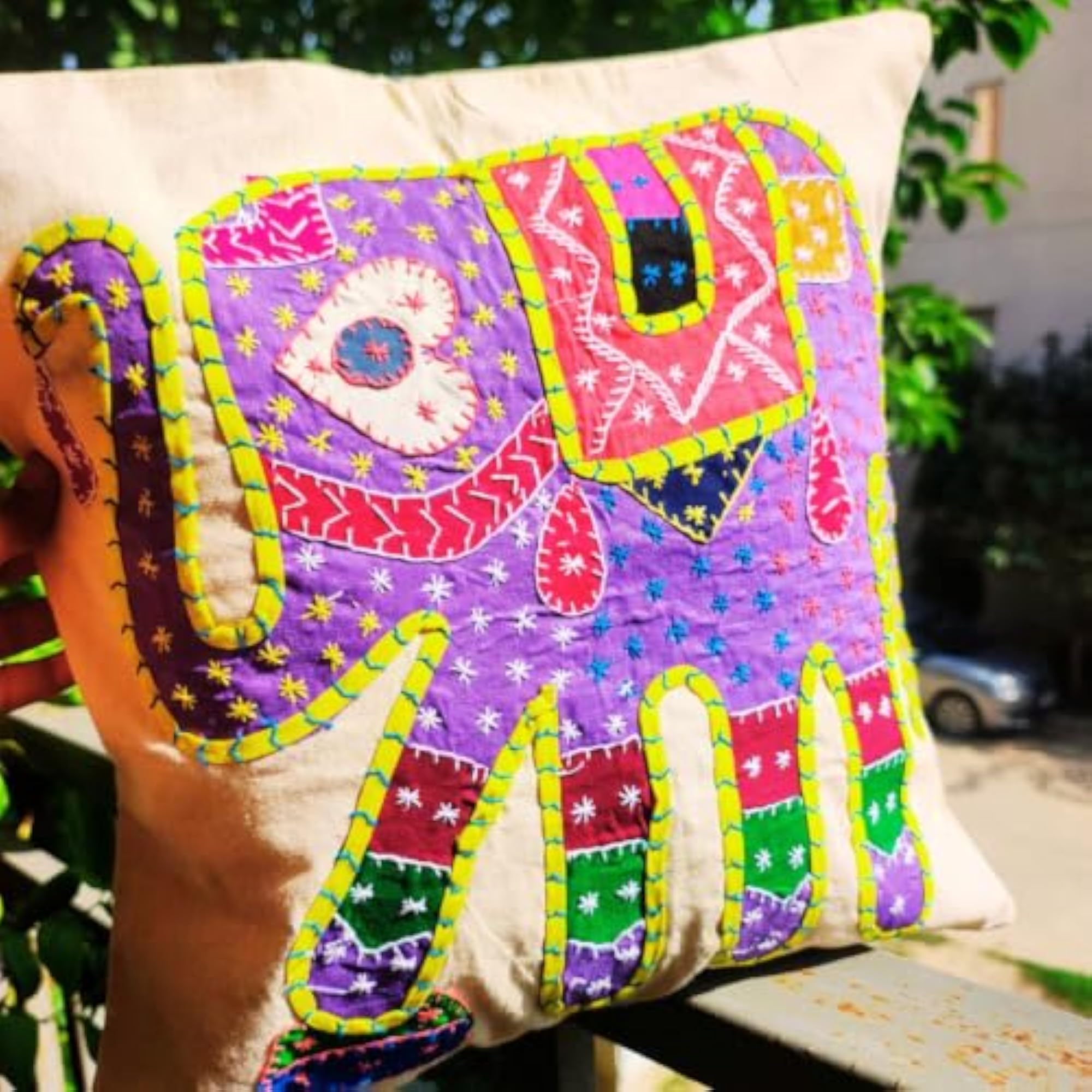 Patch Work Cushion Cover Baigani