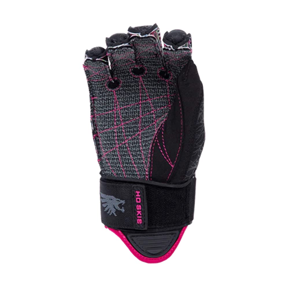 HO Syndicate Angel Inside Out Womens Waterski Gloves Black/Pink Sz XXS
