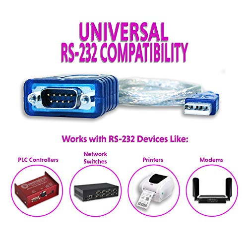 [LINKUP] USB to Serial Cable Adapter DB9 RS232 9 Pin Console Converter