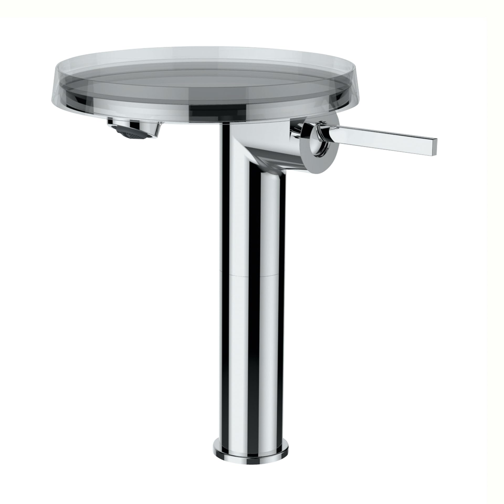 Laufen Kartell Mezclador monomando de lavabo, sin válvula de desagüe, proyección 110mm, cromo, alto, H3113380041101