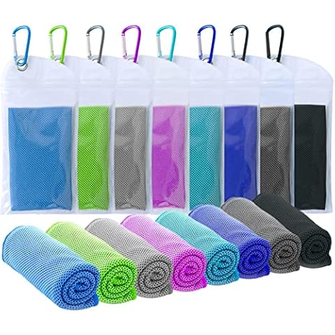 SZELAM Kühlendes Handtuch,EIS-Handtuch,4 Packungen weiches Cover