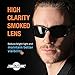 ToolFreak Spoggles, Safety Glasses and Protective Goggles, Eyewear Foam Padded for Comfort and Better Protection, ANSI Z87 Rated, Smoke Tinted Polycarbonate Lens with Impact and UV Rating