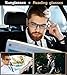 Premium Photochromic Bifocal Reading Glasses Men Anti Eyestrain UV 400 Protection Aluminum Frame Sunglasses Spring Hinge Sun Readers with Non-Slip Adjustable Nose Pieces Semi Rimless +2.50 Black