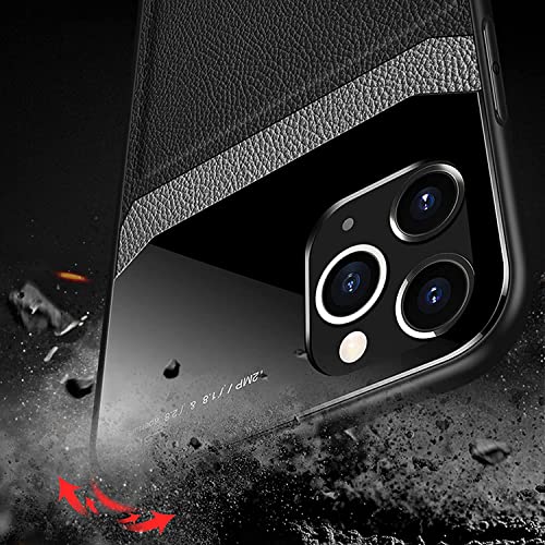 Coque antichoc iPhone 14 Pro étui cuir bleu fin - 2