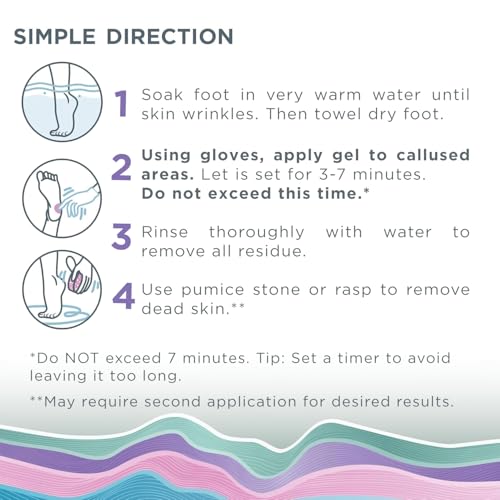 lee beauty 8oz professional gel callus remover for feet - original fast-acting formula extra strength for cracked heels amp dead skin pack of 1