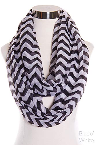 ScarvesMe Pop Fashion Women's Soft Striped Chevron Print Pattern Infinity Scarf4