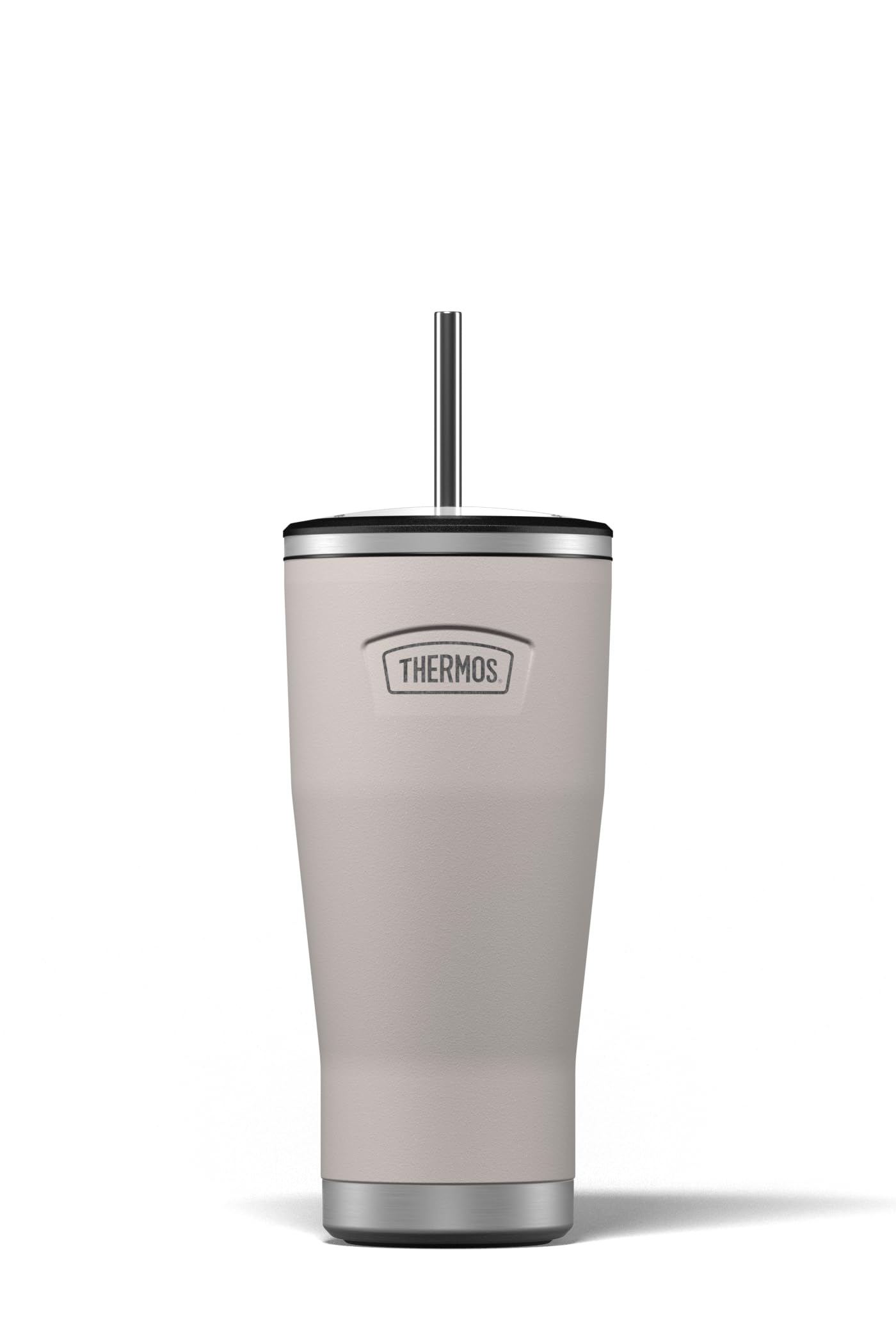 Thermos - Stainless Steel Sandstone Icon Straw Cup (710ml) BPA Free Metal Water Bottle with Straw, Reusable Gym Bottle, 22hrs Cold Drinks Flask
