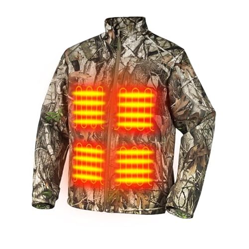 Men's Heated Jacket 5 Heat Zones – Battery Pack Included