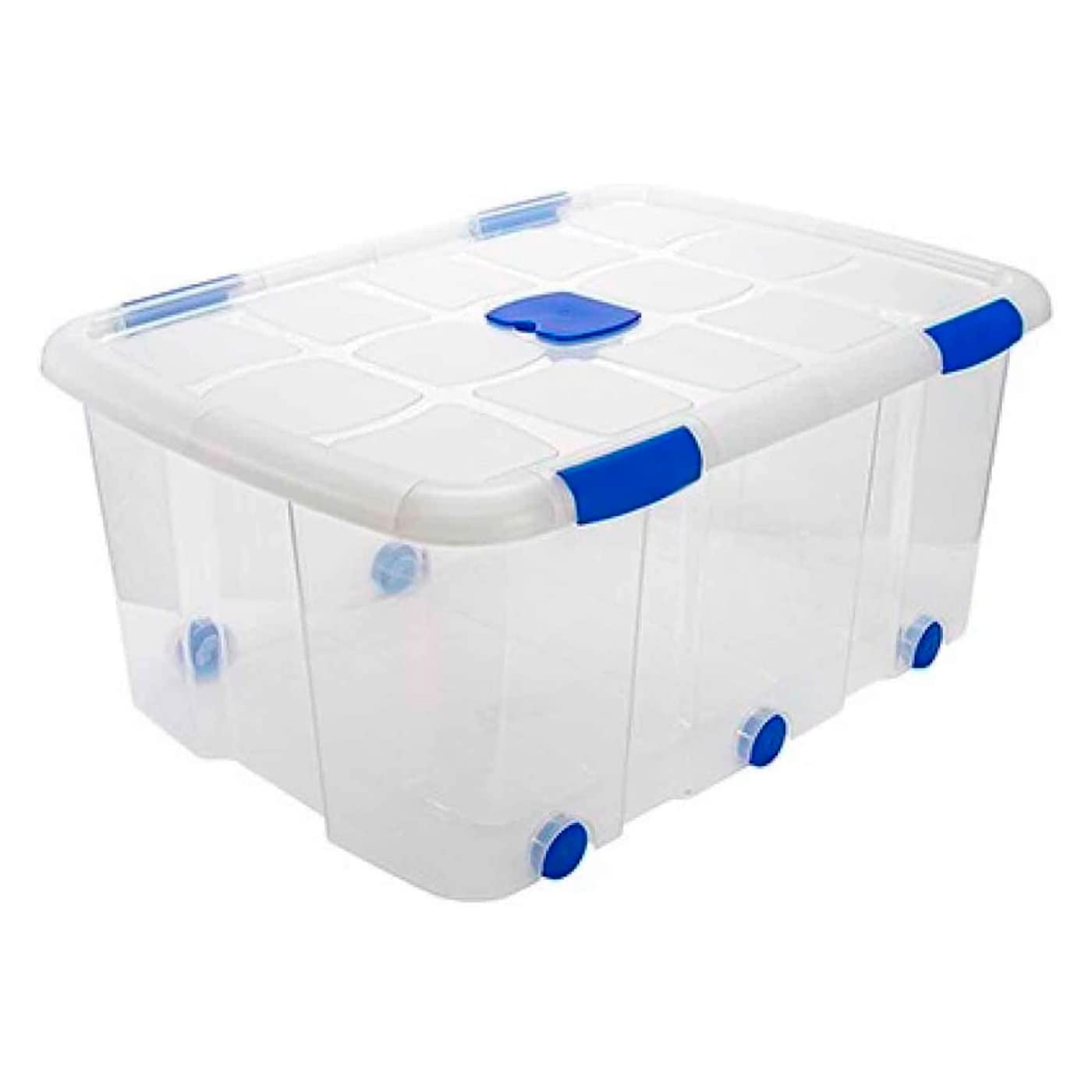 Acan Tradineur – Caja de almacenamiento N.º 15 – Capacidad de 100 Litros – Fabricado en España - Contenedor para almacenar libros, ropa, mantas