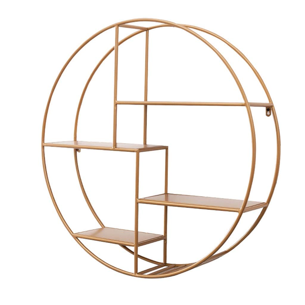 Étagère ronde créative pour plantes et déco | Support mural artistique salon et chambre
