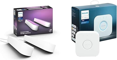 Hue Play - Paquete de 2 unidades blanco + Hue Hub