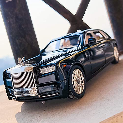 Image of DARVICE 1:24 Diecast Metal Car Model Big Phantom Toy Cars For Kids Pull Back Openable Doors With Light Sound, Multi color