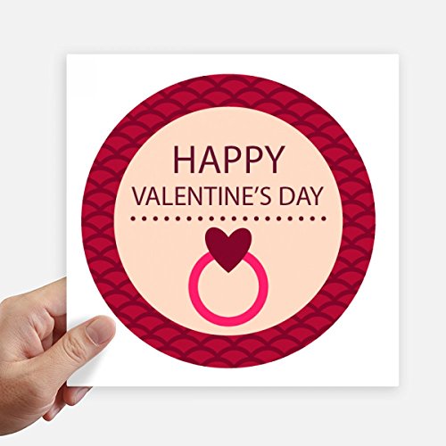 Stickers Rose Ronde Saint Valentin Idéal Cadeau Romantique pour Customisation - 2