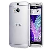 Cimo [SLIM GRIP] HTC One M8 Case Premium Flexible TPU Cover for The All New HTC One / HTC One 2 / HTC One 2014 (2014) - Frosted Clear
