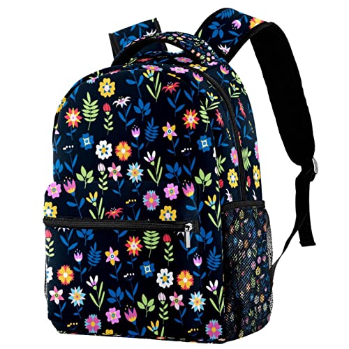 Sac à dos de voyage rouge et fleuri pour ne plus manquer de place ni oublier sa gourde