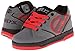 Heelys Kids Propel 2.0 Skate Shoe, Gray/Black/Red, 1 M US Little Kid