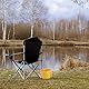 Relaxdays Falteimer Camping, 15l, zusammenfaltbar, Campingeimer mit Henkeln, HBT: 23x31x31 cm, Outdoor, PVC, schwarz