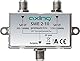 Axing SWE 2-10 SAT-Einspeiseweiche für DVB-S Modulator SKM-1-07 zum Zusammenschalten von 2 SAT-Signalen Metall