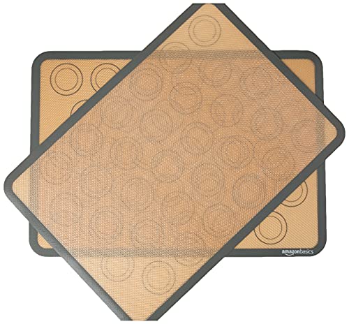 Amazon Basics AOKE-388 Silicone, Non-Stick, Food Safe Baking Mat, Macaron thumb #3