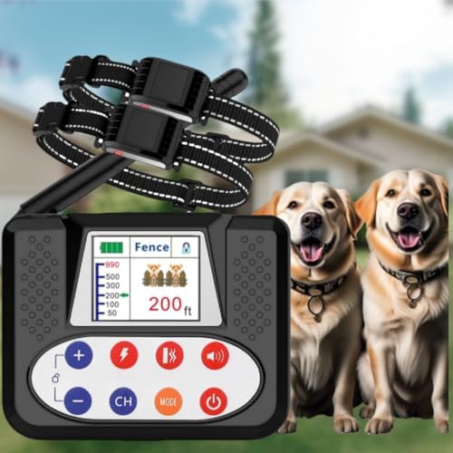 The Surprising Choices for the Best Electric Fence for Dogs 5 Wireless Dog Fence System, Electric Fence for Dogs with Big LCD Screen, 2 in 1 Portable Wireless Pet Perimeter for Outdoor, Pet Remote Training collar, Adjustable Collar for Big Medium Small Dogs