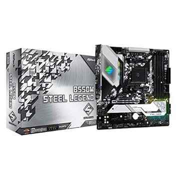 Placa mãe ASRock B550M Steel Legend Suporta 3ª geração AMD AM4 Ryzen/Future AMD Ryzen Processadores