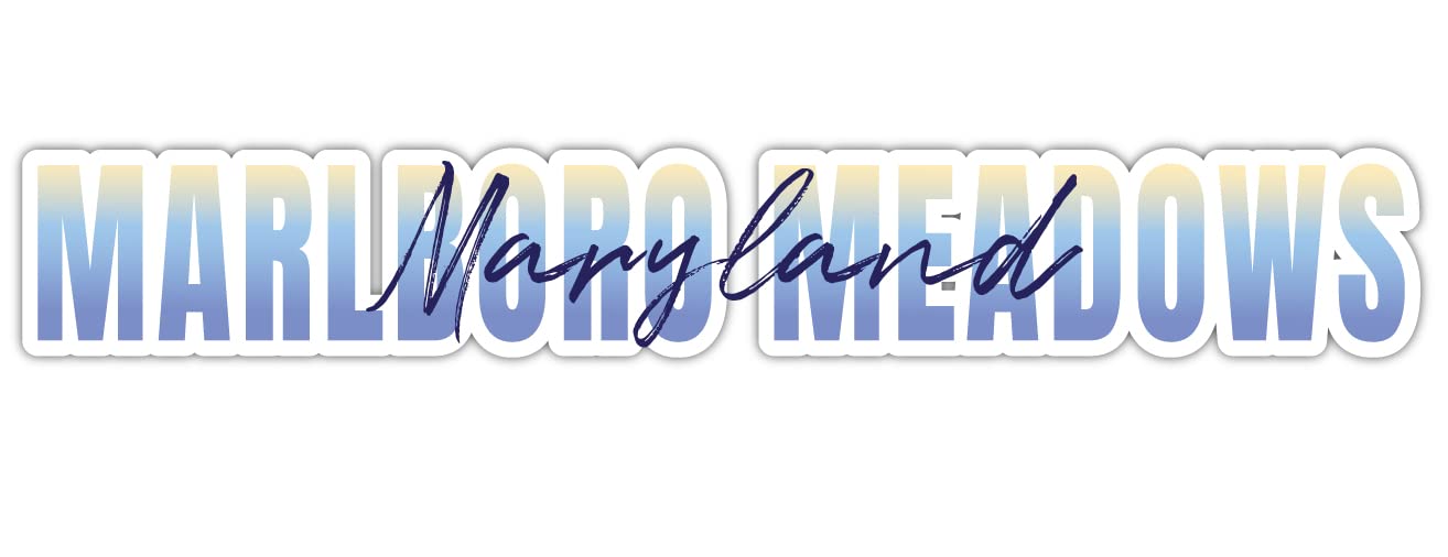 Marlboro Meadows Maryland Souvenir 2-Inch Magnet Script Design 2 Inch|Magnet