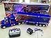 Big-Daddy Series Extra Large Super Duty Tractor Trailer with Light & Music Colors May Very Black & Blue