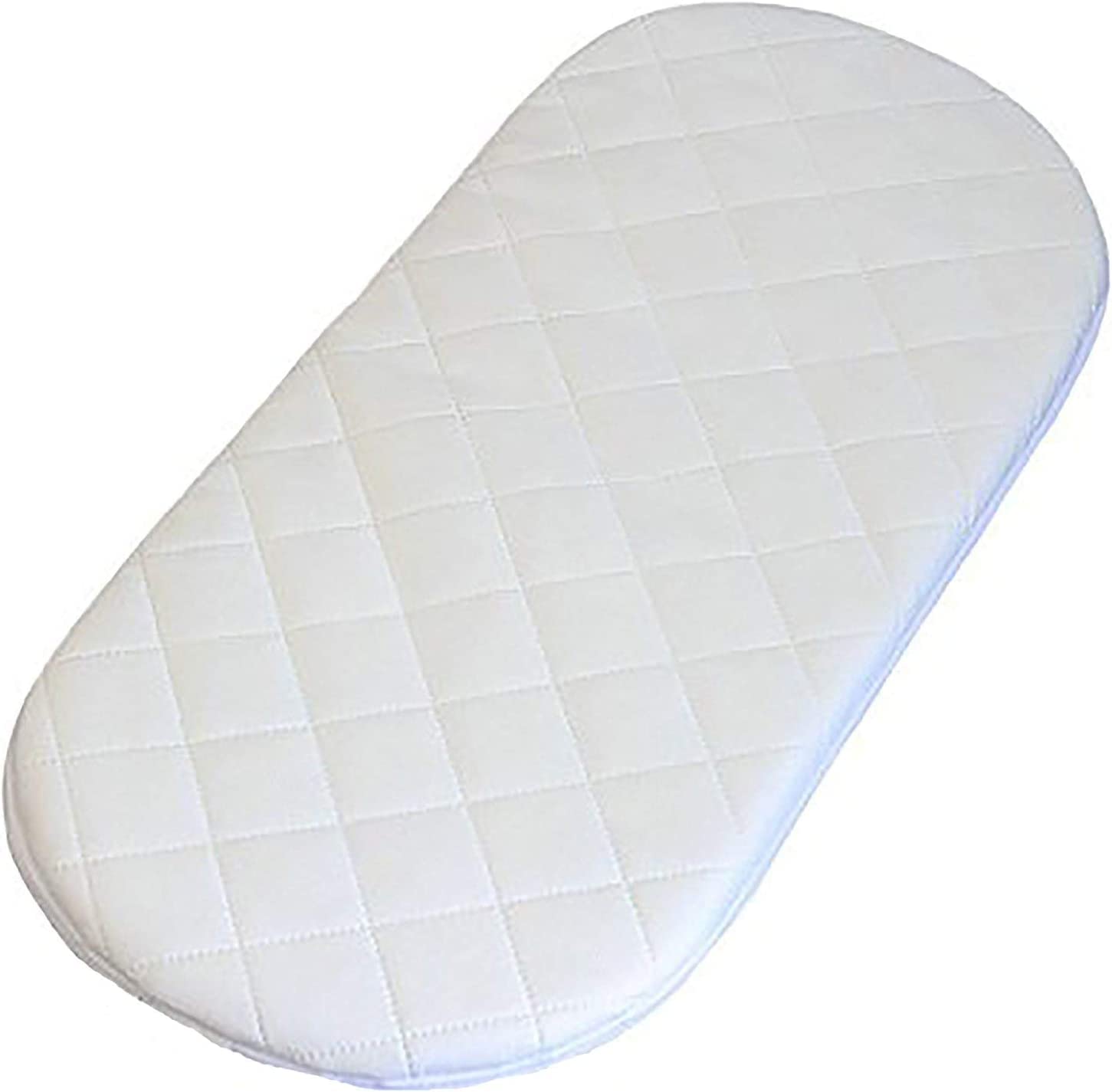 Matelas pour poussette hypoallergénique en microfibre 74 x 33 x 4 cm d'épaisseur (coins arrondis)