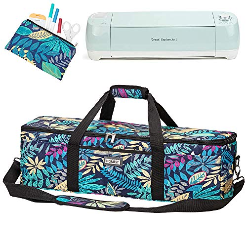 HOMEST Lightweight Carrying Case Compatible with Cricut Explore Air 2, Cricut Maker, Cricut Explore Air, Floral (Patent Design)