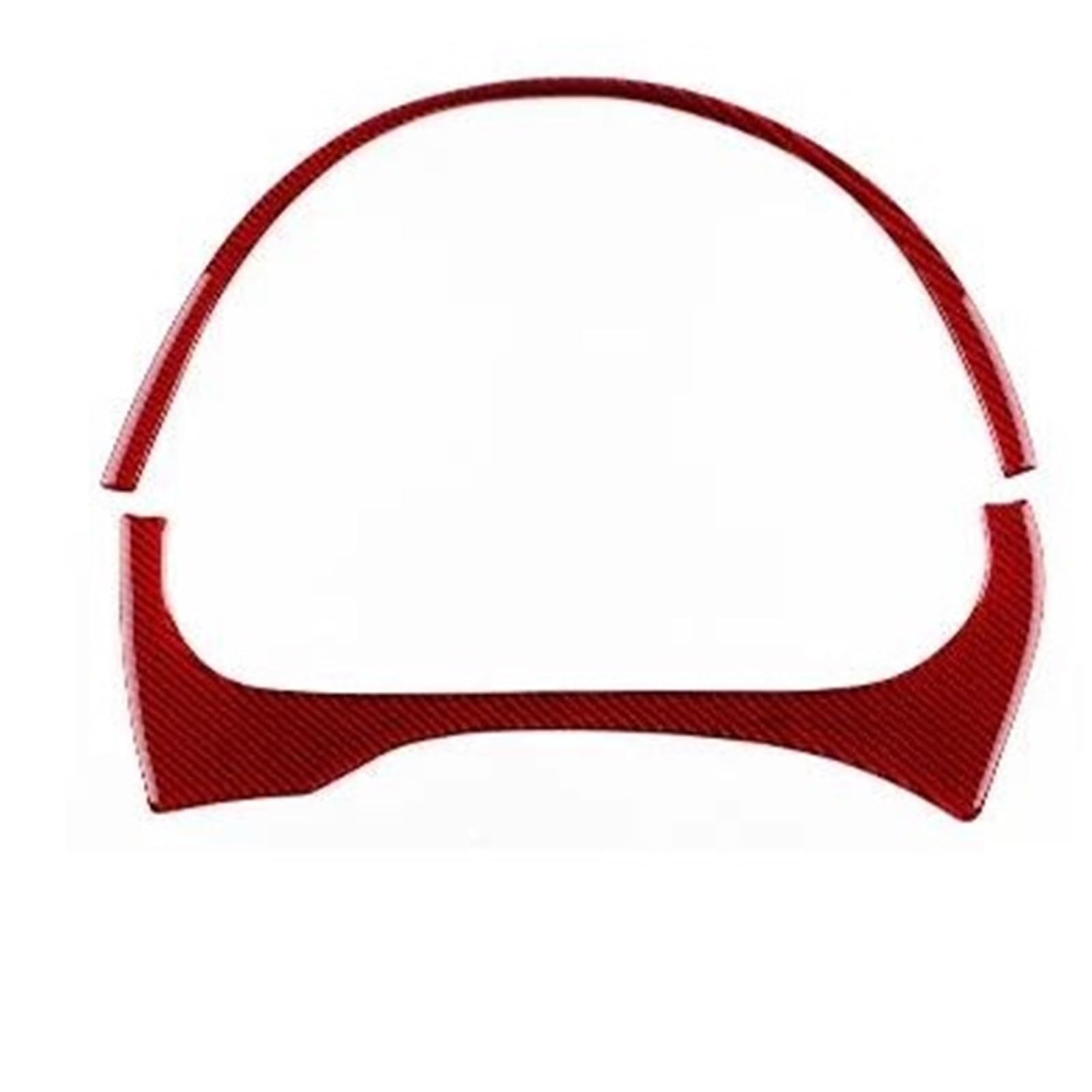 Hqgqcezek For Lhd Red Carbon Interior Decal Trim For Renault For Fluence For Megane Rs 2009 2010 2011 2012 2013 2014 2015 Real Soft Carbon Fiber Sticker Lhd Rhd Car Lnstrument Strip