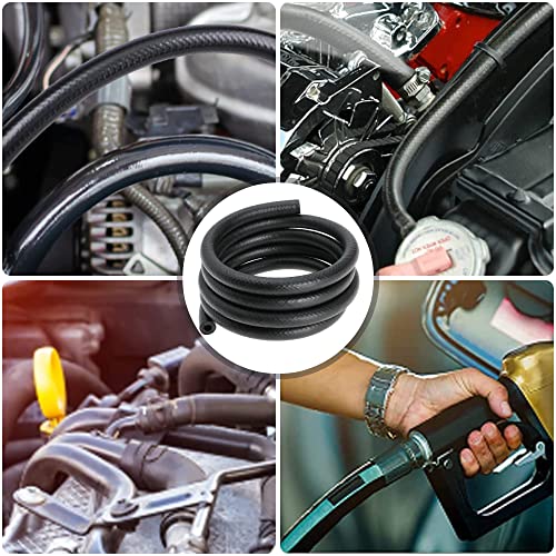 1/4 Inch Fuel Line Hose 5Ft For Gasoline Diesel Biodiesel Engine Oil For Fuel Systems Engines 5Feet Black #TOP6