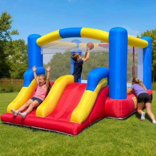Large Inflatable Bounce House Bouncy Jumping with Blower 12x9x7FT