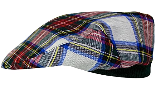 Casquette plate tartan fabriqué en Écosse style authentique Stewart Dress