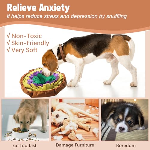 Ifoyo 9017F-B Dog Feeding Mat, Portable Sniffle Mat Washable Dog Feeding Smell Training Blanket Nose Work Feeding Mat Pet Activity Mat thumb #1