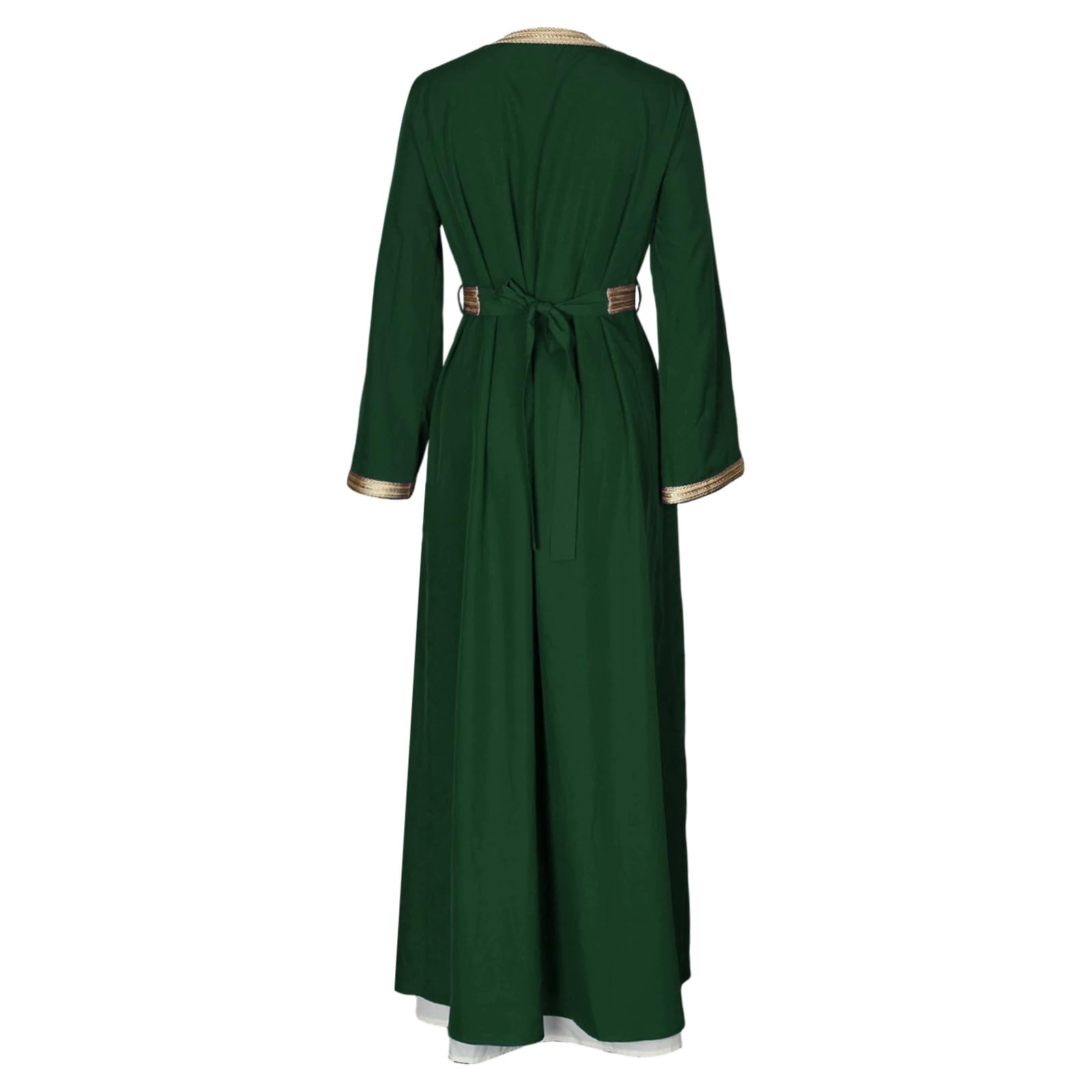 Generisch Élégante robe musulmane Abaya avec robe brodée à manches longues et sous-robe.