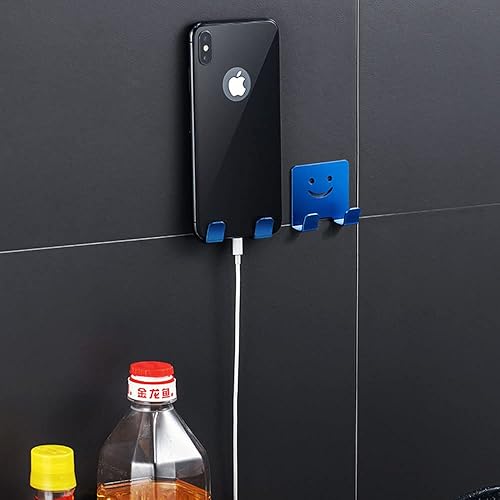 Miniatura 5 de XUEBEI Soporte para maquinilla de afeitar (paquete de 8) autoadhesivo, resistente gancho de almacenamiento, ducha, baño, cocina, para enchufe, bata,