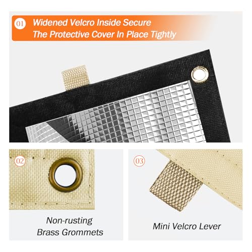 Image of Backflow Preventer Insulation Cover for Vacuum Breaker, 21 inchW x 16 inchH, Beige