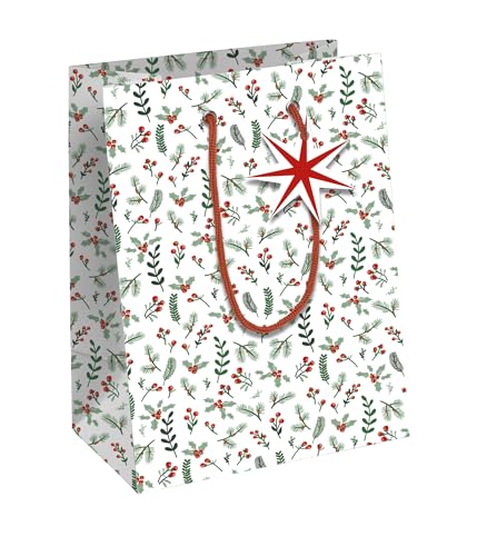 クレールフォンテーヌ 【クリスマスペーパーバッグ】コウジー Sサイズ(21.5×25.3×10.2cm)ミニタグ付き Clairefontaine cfX-32820-3