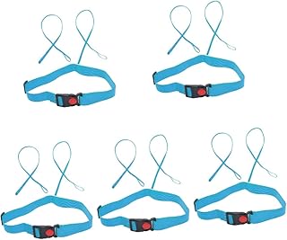 INOOMP 5 Sets Swimming Belt Exercise Belt Sports Swim Tether Pool Safety Belt Sports Float Tether Exercise Safety Belt Pool Float Tether Training Belt for Float Double Insurance Sky-blue Gym Belt
