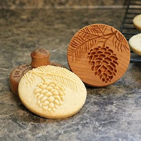 Fun Food Tools Pine Cone Cookie Stamp Cover
