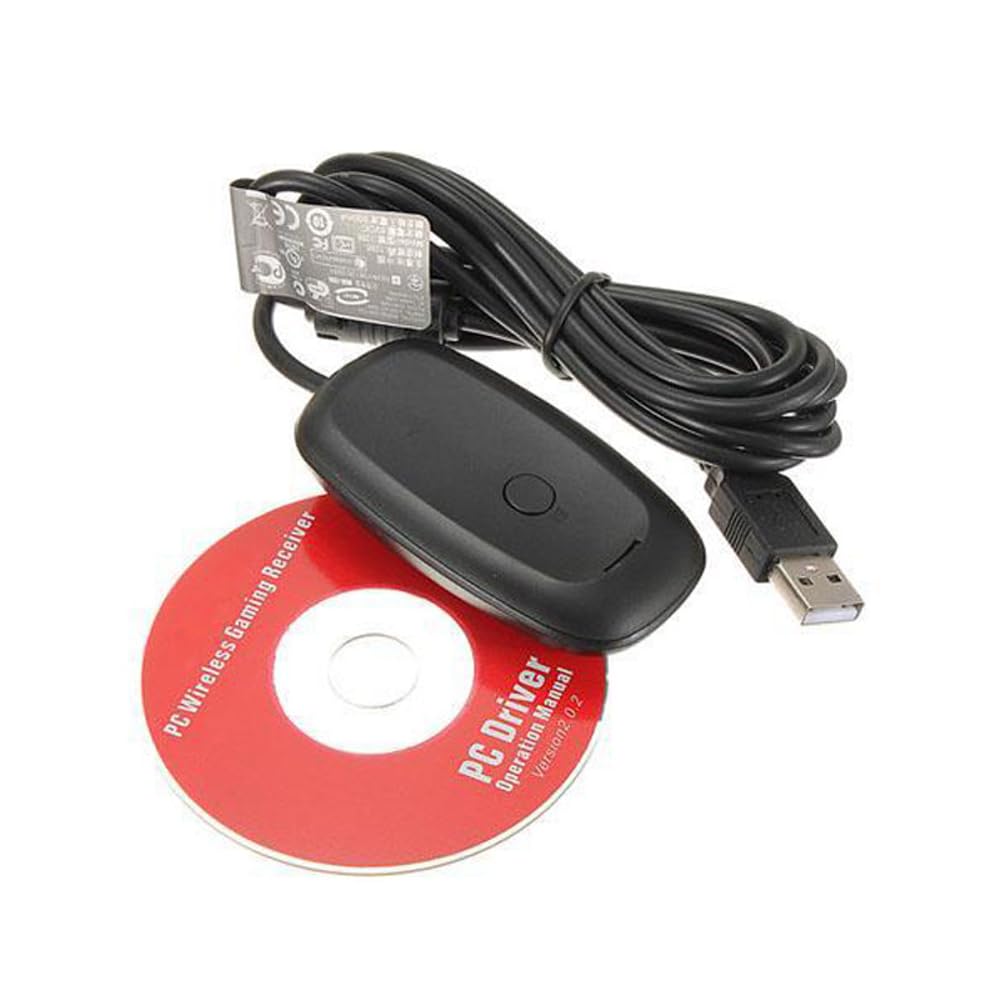 Adattatore ricevitore USB wireless da gioco compatibile con controller Microsoft Xbox 360, adattatore di gioco per laptop per Windows PC