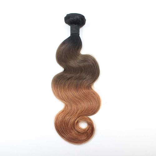 Miniatura 2 de Forawme Cabello brasileño virgen teje cuerpo onda 1B430 3 paqueteslote 12 14 16 pulgadas suave humano ombre extensiones teñibles