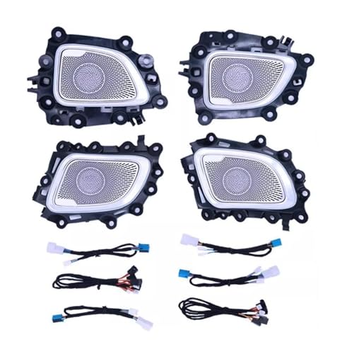 Luminous Speaker Cover Atmosphere Lamp Compatible with Mercedes Benz C-Class W206 2022+ Luminous Horn Cover Plate Ambient Light